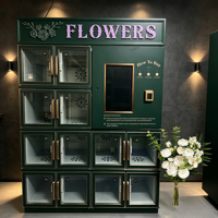 Unité de distribution florale de qualité commerciale, anti-corrosion, avec connectivité sans fil et réapprovisionnement automatique