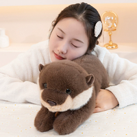 Peluche Otter en coton unisexe pour enfants, poupée de sommeil, cadeau d'anniversaire pour petit ami et petite amie, décorations aquatiques mignonnes