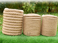 100MRoll usine 100% fil naturel ficelle torsadée 100m boule cordon de Manille chanvre sisal fil jute corde torsadée ficelle extérieure maison