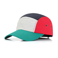 Gorra de Senderismo de Secado Rápido, Repelente al Agua, de Cinco Paneles, Ligera, de Nailon, con Bloques de Color, para Hombre, para Excursionismo, Trekking y Mochilismo, Venta al Por Mayor