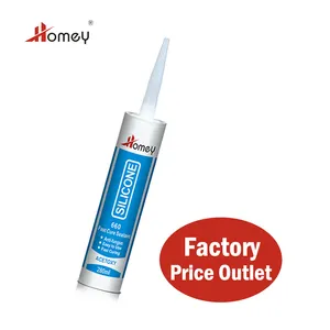 Homey Best Suppliers Acid Anti Mildew Production Line Glass Quick Dry Silicone Sealant Adhesive