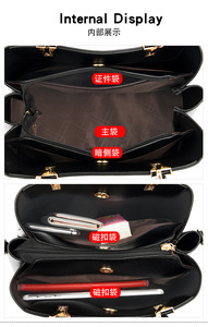 Vintage <b>Soft</b> PU <b>Leather</b> Designer Handbag for Women Quality Shoulder <b>Bags</b> Luxury Ladies Large Capacity Handbag - Product Image 6