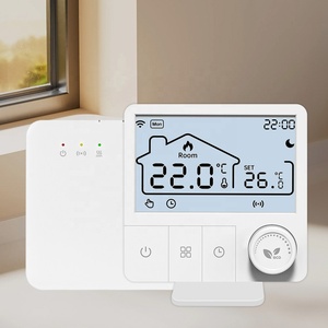 <span class=keywords><strong>Thermostat</strong></span> intelligent <span class=keywords><strong>sans</strong></span> <span class=keywords><strong>fil</strong></span> moderne RF868 avec plusieurs méthodes de contrôle pour une utilisation en intérieur dans les hôtels, les appartements, installation facile, Wi-Fi - Product Image 1