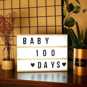 Boîte <span class=keywords><strong>à</strong></span> lumière de noël <span class=keywords><strong>à</strong></span> LED, lampe de lettres de Message <span class=keywords><strong>à</strong></span> LED, boîte <span class=keywords><strong>à</strong></span> lumière de cinéma <span class=keywords><strong>à</strong></span> LED A4 alimentée par batterie - Product Image 5