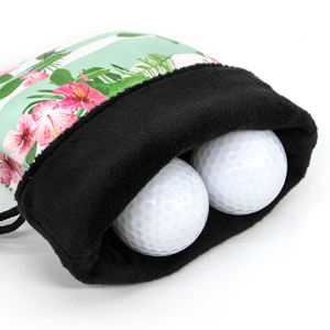 Sac d'accessoires de golf personnalisé en cuir PU imperméable, grande capacité, avec cordon de serrage, pochette pour objets de valeur de golf - Product Image 6