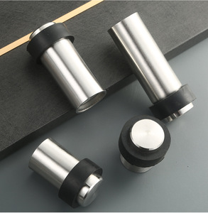 Butoir de porte circulaire magnétique moderne en acier inoxydable pour salle de bain - Product Image 2
