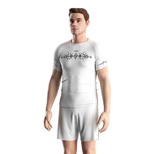 Rashguard en polyester à manches courtes UPF50+ pour jeunes et adultes, idéal pour le MMA, la randonnée ou la plage - Product Image 3