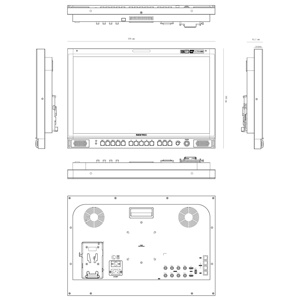 Monitor de Transmisión SEETEC S24 de 23.8 Pulgadas 4K/8K HDR, 1000nit, 4x12G-SDI y HDMI, <span class=keywords><strong>para</strong></span> Sala de Control de Estudio y Producción de Vehículos de Producción - Product Image 6