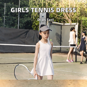 Vestido de Tenis para Niñas, Lindo Conjunto de Golf sin Mangas, de Secado Rápido, Otro Material, Ropa Deportiva - Product Image 2