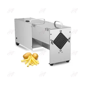 ماكينة تقطيع البطاطس الكهربائية الأوتوماتيكية التجارية عالية الجودة لقطع البطاطس المقلية