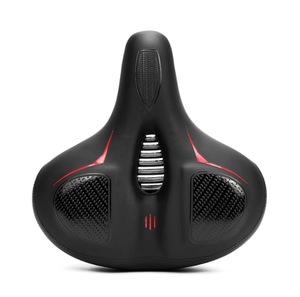 Selle de vélo BMX en cuir confortable de qualité en gros, fabriquée en Chine, pour hommes, noire, tendance - Product Image 1