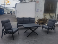 Canapés inclinables en aluminium réglables en hauteur pour jardin, balcon et cour, directement du fabricant