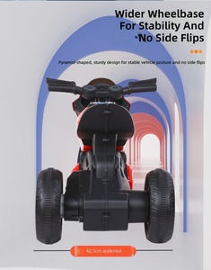 Motocicleta de Tres Ruedas de Alta Calidad para Niños, con Pedales y Batería, Fabricada en Plástico ABS Resistente, Unisex, Precio Muy Económico - Product Image 4