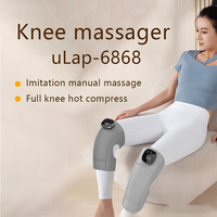 Tragbarer, Anpassbarer Intelligenter Kniemassagegerät mit Temperaturregelung, Beheizten Vibrationspads, 2200mAh Akku, 60+ Minuten Laufzeit