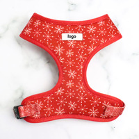 Harnais pour chien anti-traction personnalisé pour créateur de mode, réglable, rembourré, en maille polyester, faible MOQ, ensembles de harnais et de colliers