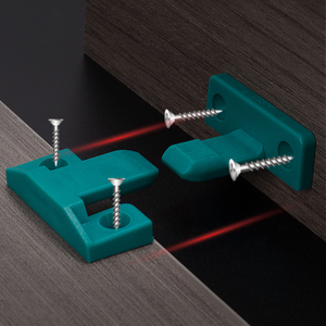 Connecteur de meubles 2 en 1 à connexion rapide, fixation de panneaux en plastique et acier inoxydable <span class=keywords><strong>pour</strong></span> armoire, penderie, <span class=keywords><strong>lit</strong></span>, canapé, accessoires en bois - Product Image 1