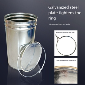 FUJI Buen precio 220 L Tambor de acero cónico/Barril/Cubo Barril de cubo de metal de grado alimenticio - Product Image 4