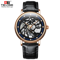 Moulant — montre automatique pour homme, accessoire de mode masculine, Bracelet en acier inoxydable, noir