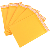 Enveloppes en papier kraft à bulles jaunes, résistantes aux déchirures, taille personnalisée disponible, sacs d'expédition protecteurs pour livraison express