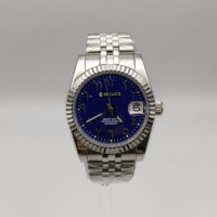 Montre mécanique automatique pour homme de luxe SEILOCE avec cristal saphir NH35, résistante à l'eau 5 BAR, en acier inoxydable