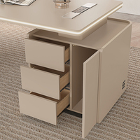 Bureau de direction de style crème haut de gamme Design élégant Bureau d'éclairage du superviseur du directeur exécutif