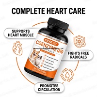 Capsules de Coenzyme Q10 pour chiens OEM, complément alimentaire pour chiens CoQ 10, aide à soutenir la circulation, soutient les muscles cardiaques