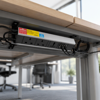 Bloc d'alimentation multiprise 3 prises en alliage d'aluminium pour montage en rack, prise PDU universelle, distribution d'alimentation, prise PDU UK 13A avec RJ45