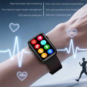 2025 à la mode étanche 1.57 pouces moniteur de santé ECG PPG HRV Reloj Intelligente <span class=keywords><strong>montre</strong></span> intelligente pour hommes femmes - Product Image 4