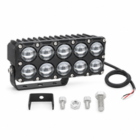 Feux de route LED bicolores HSS 32W, jaune et blanc, pour tout-terrain, 12-26V, IP67, pour camion, SUV, VTT, UTV