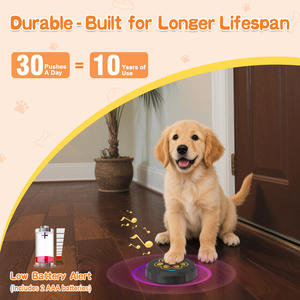 डेटेक वाटरप्रूफ डॉग डोरबेल बटन ने पालतू जानवरों के बाहरी व्यवहार को प्रशिक्षित करने के लिए लाइट फ्लैशिंग संकेत वायरलेस डोरबेल का नेतृत्व किया - Product Image 6