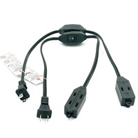 Cordon d'alimentation noir CUL ETL C13 Us de 1m avec interrupteur 303 3x14AWG