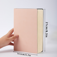 Carnet de notes A5 ultra-épais à couverture souple avec couverture en cuir pour la tenue de registres de réunion de travail Carnet de notes promotionnel