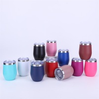 12OZ sans tige Termos gobelet Double paroi en acier inoxydable voyage tasse à café/gobelet tasse/tasse à vin
