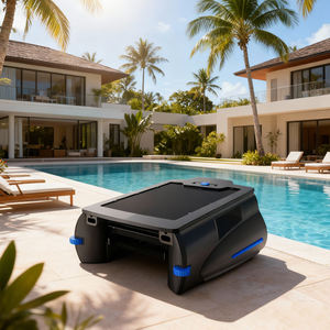 Robot Limpiafondos Automático Inalámbrico Solar Ecológico para Piscinas, Aspiradora Flotante Inteligente para Eliminar Residuos de Agua - Product Image 3