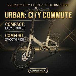 Modèle OEM vérifié - Naicisports X7 20" Vélo électrique pliable en fibre de carbone, moteur sans balais 250W 36V 10Ah Lithium B - Product Image 1