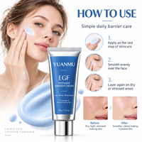 Crème Visage Réparatrice Barrière EGF Panthénol Guaiazulène Céramide Hydratation Intense Peau Crème Pro Intensive