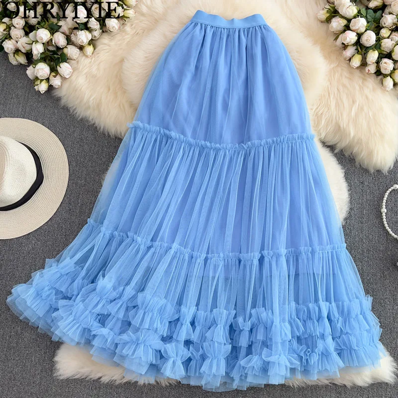 Shop Our Collection of Tiered Maxi Tulle Skirts for Women