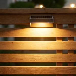 Luces Solares para Cercas de Jardín con Sensor de Luz, 10 Colores RGB, Blanco Cálido/Frío, Luces para Terraza - Product Image 3
