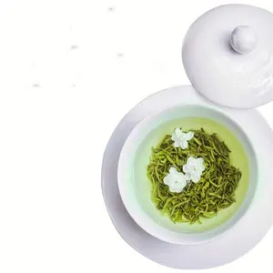 China Most Famous Flower Xugong Tea Bitanpiaoxue Mountain Emei Snow Bud Jasmine With Organic Green Tea For Tea Lovers