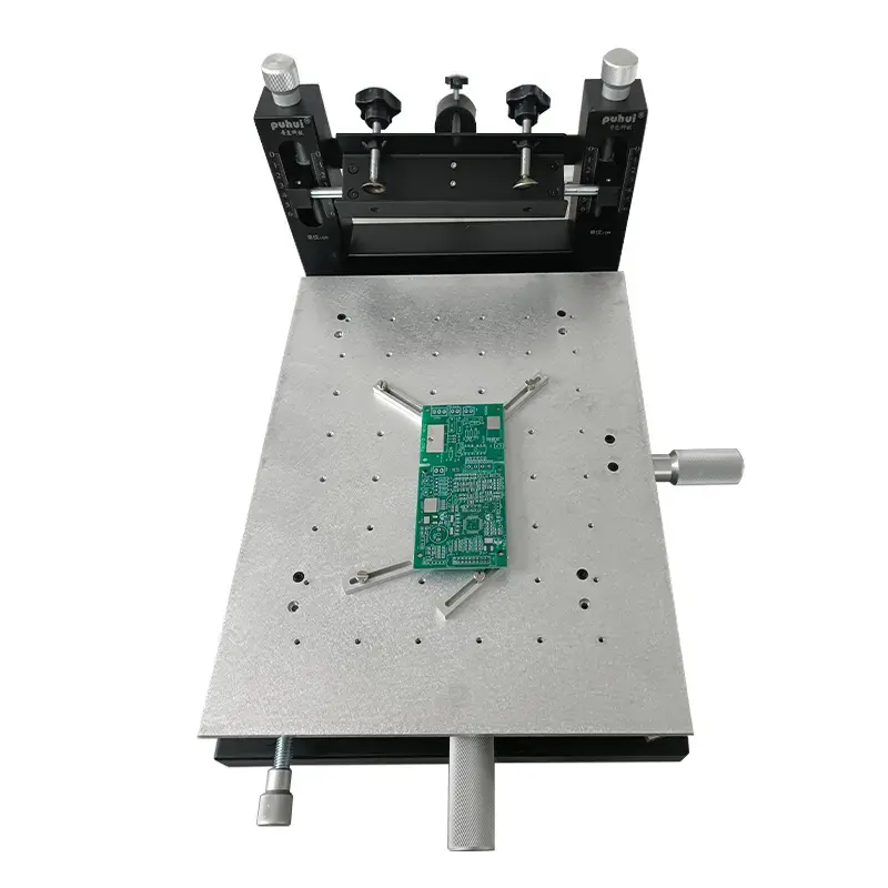 Puhui 3040 Hoge Precisie Smt Stencil Printer Zeefdrukmachine Voor Afdrukken Soldeerpasta Op Pcb Led Strips