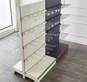 Support d'affichage multifonctionnel en métal perforé pour outils et accessoires, étagères <span class=keywords><strong>de</strong></span> supermarché, présentoir pour épicerie - Product Image 4