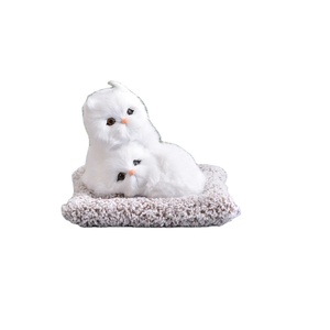 200g solide blanc Simulation mère enfant chat chien voiture ornement écologique bambou charbon de bois <span class=keywords><strong>d</strong></span>ésodorisant mignon peluche <span class=keywords><strong>d</strong></span>écoratif - Product Image 2