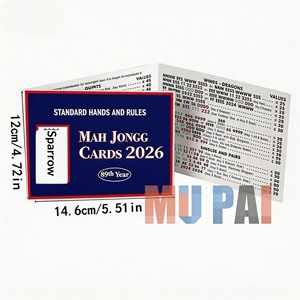 Tarjetas de visita transfronterizas 2026: Manual de <span class=keywords><strong>instrucciones</strong></span> oficial para la Asociación Americana de Mahjong, material de papel, tarjeta de puntuación. - Product Image 4