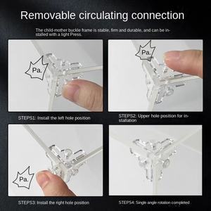 Boîte de présentation de bijoux rectangulaire en acrylique Santa's Post Office avec design anti-poussière pour le rangement moderne à domicile - Product Image 3