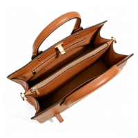 Sac à main en cuir personnalisé pour femme, fabrication OEM ODM, logo personnalisé, sac fourre-tout à poignée supérieure, sac à bandoulière de luxe pour femme, idéal pour le bureau et les affaires