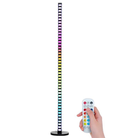 Lámpara de Pie Inteligente RGB con Control por Aplicación, Modo de Música Reactiva, Cambio de Color RGB, Ritmo Musical, para PC, Fiestas y Salas de Juego