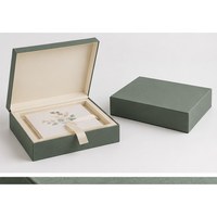 Boîte d'invitation de mariage personnalisée FOVAIRE, écologique, avec couvercle à charnière, emballage rigide, impression quadricolore pour carte d'invitation de mariage