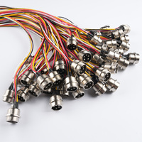 Conector de Aviación GX12 de 2-7 Pines, Conector de Cable Interno para Soldar de 3M/5M - Conector Macho para Placa PCB, Conector para Sensor