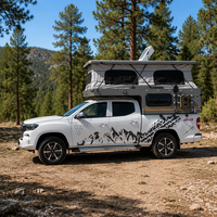 Accessoire de camion 4x4 tout-terrain moderne en aluminium léger, camping-car pliable avec échelle pour remorques de voyage
