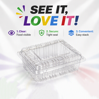Boîte de rangement carrée en plastique PET jetable de qualité alimentaire pour macarons, biscuits, pâtisseries, pour boulangerie
